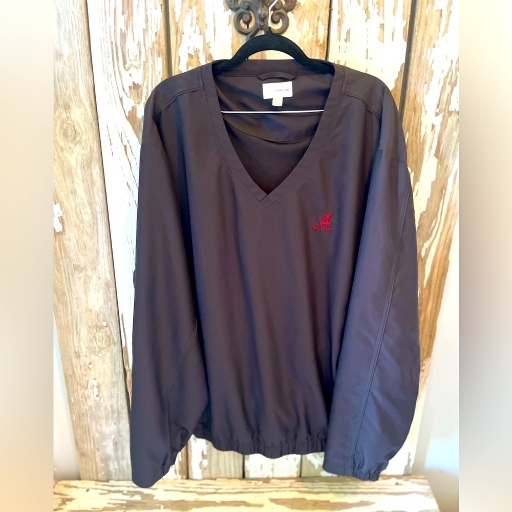 Alabama Cutter & Buck CB Windtec pull over jacket Size XXL Black NWOT